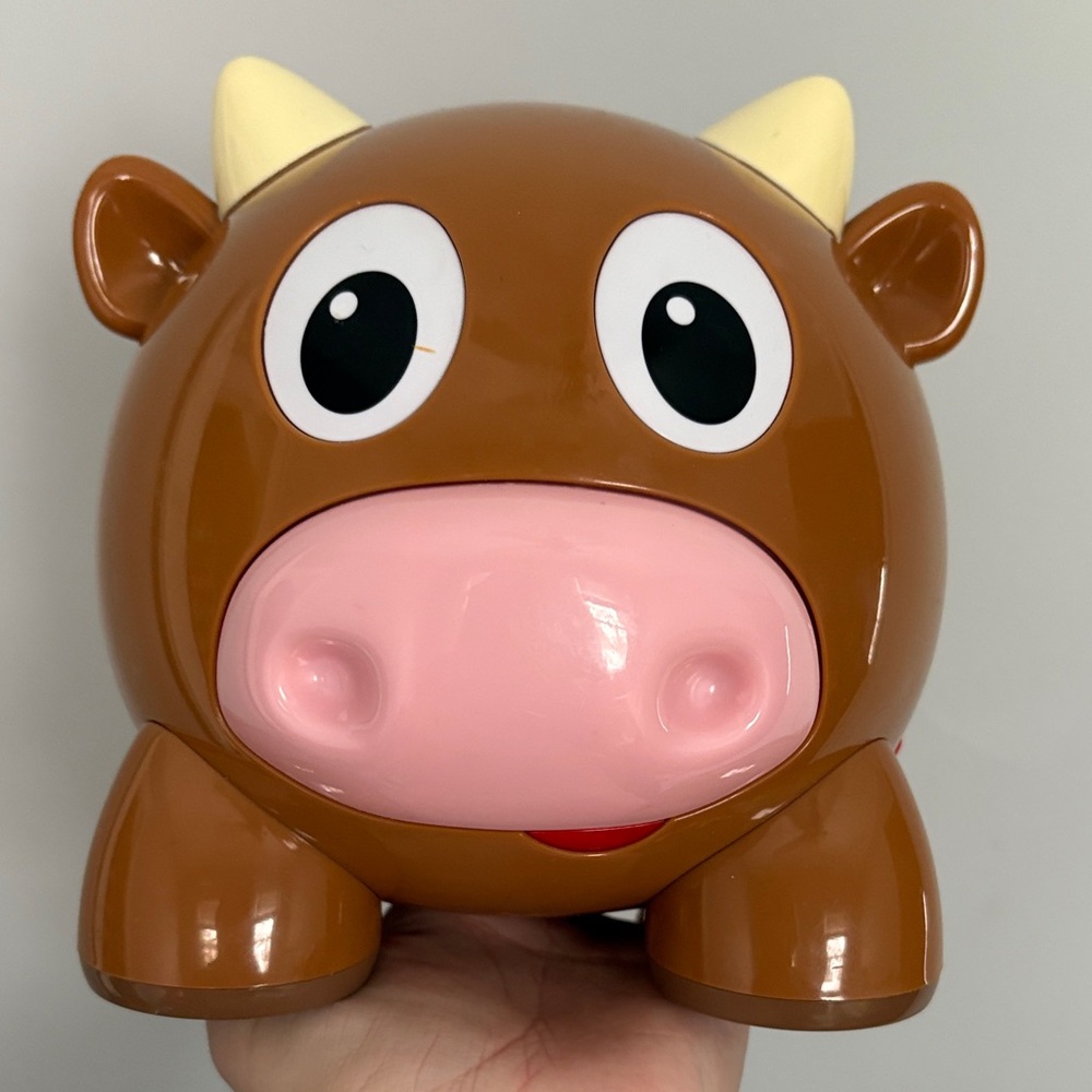 Brown and Pink Cow Toy